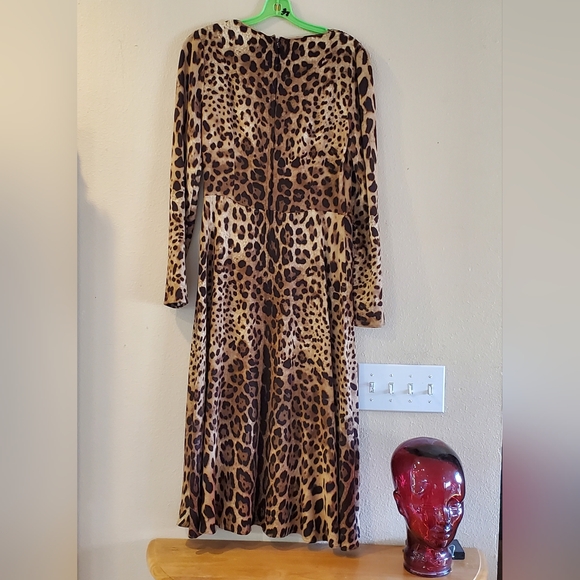 Dolce & Gabbana Leopard Midi Dress - Picture 3 of 3